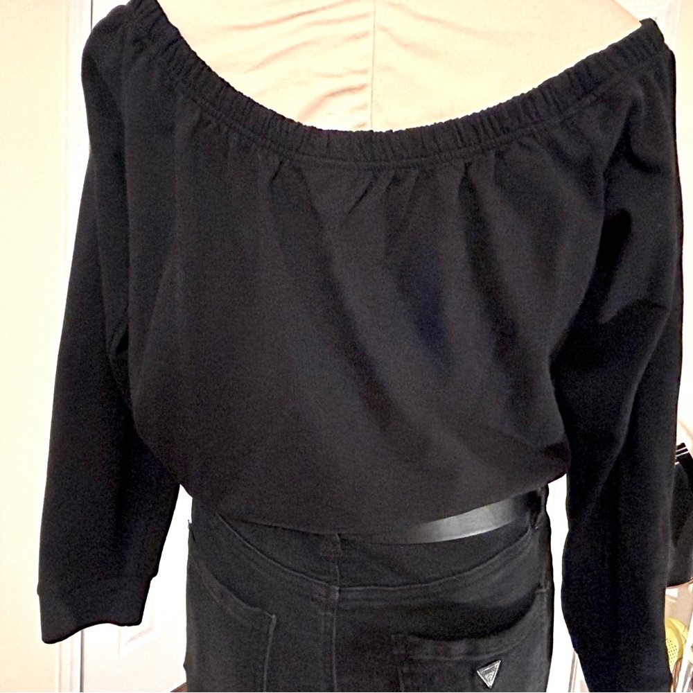 SALE•Guess Rainbow 🌈 Logo Crop Sweatshirt w Drawstring - Picture 10 of 15